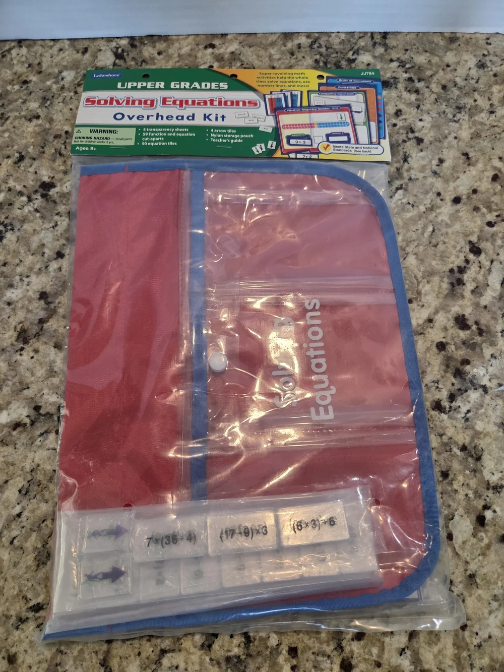 Lakeshore Solving Equations Overhead Kit Algebra Educational Math JJ784 Ages 9+